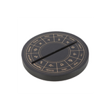 Black Astrology Wheel Tarot Card Stand