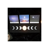 Black Moon Phase Tarot Card Stand Tealight Holder