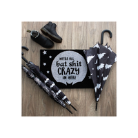 Black Bat Shit Crazy Doormat