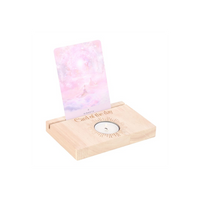 Natural Card of the Day Tarot Card Stand Tealight Holder