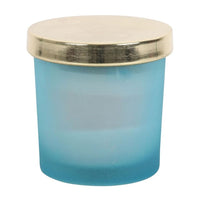 Throat Chakra Blueberry Crystal Chip Candle
