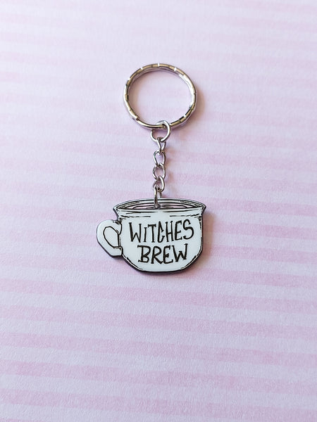 pink witchcraft keyring - witches brew