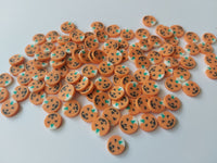 10mm polymer clay pumpkin cabochons