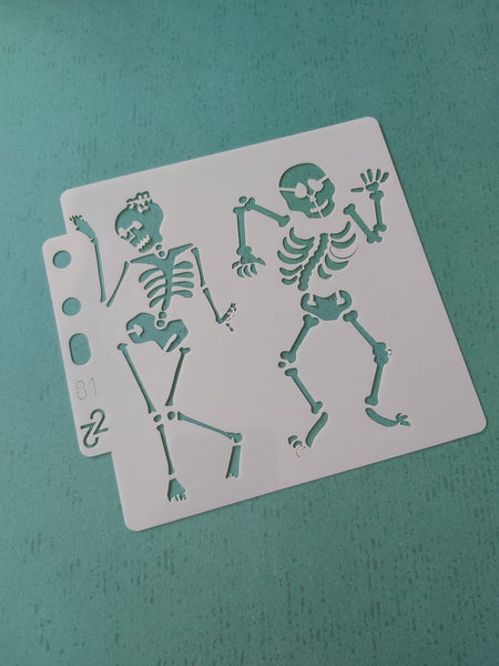 13cm skeleton stencil
