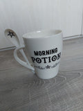 mug & spoon set - morning potion (white) 