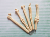 skeleton bone pens (set of 5)