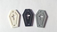 50mm acrylic coffin pendants
