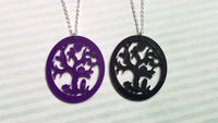 haunted tree cameo necklaces