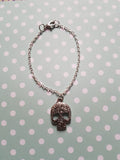 Sugar Skull Charm Bracelet Chain
