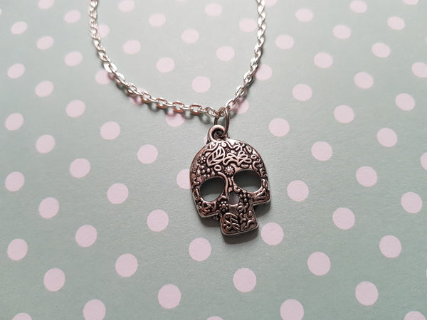 Sugar Skull Charm Bracelet Chain