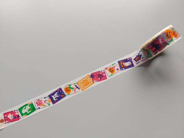 4m roll washi tape - 20mm - halloween playing cards