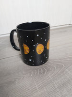 moon phases mug (black) 