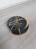 moon phases coasters (set of 5) 