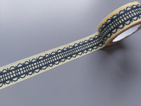 5m roll washi tape - 15mm - gothic scroll 