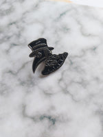 plague doctor pin badge