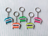 vampire fang keyrings 