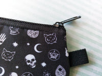 witchcraft print coin purse