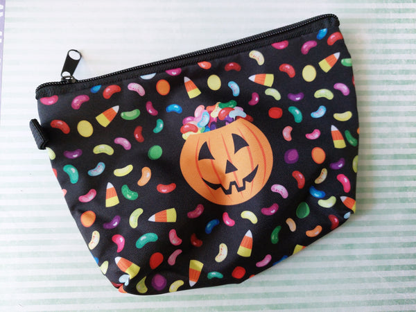 candy pumpkin make-up pouch 