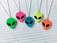 neon alien necklaces 