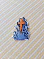 63mm iron-on cross applique