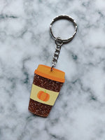 pumpkin spiced latte keyring