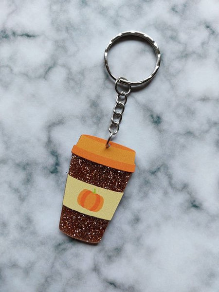pumpkin spiced latte keyring