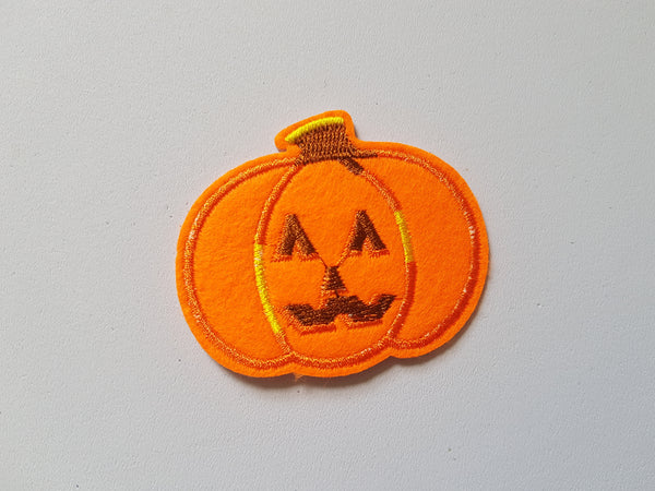 67mm iron-on applique/patch - pumpkin