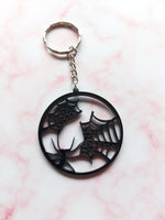 spiderweb keyring 