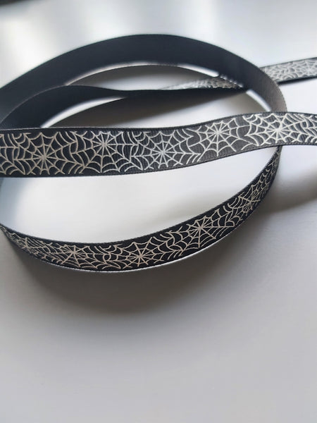 16mm spiderweb ribbon - black