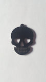 50mm acrylic skull pendant - black 