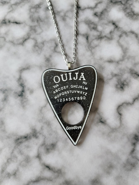 ouija planchette necklace - black 