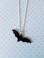 black bat necklace 