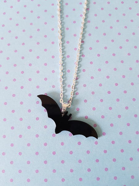 black bat necklace 