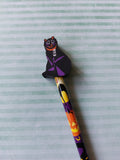 halloween eraser topped pencil - black cat 