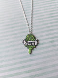 zombie necklace - brain 