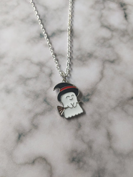witch ghost necklace 