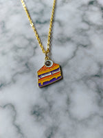 eyeball cake necklace