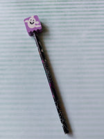 halloween eraser topped pencil - ghost 