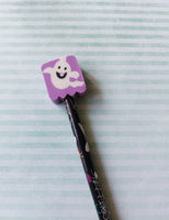 halloween eraser topped pencil - ghost 
