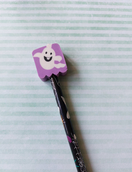 halloween eraser topped pencil - ghost 
