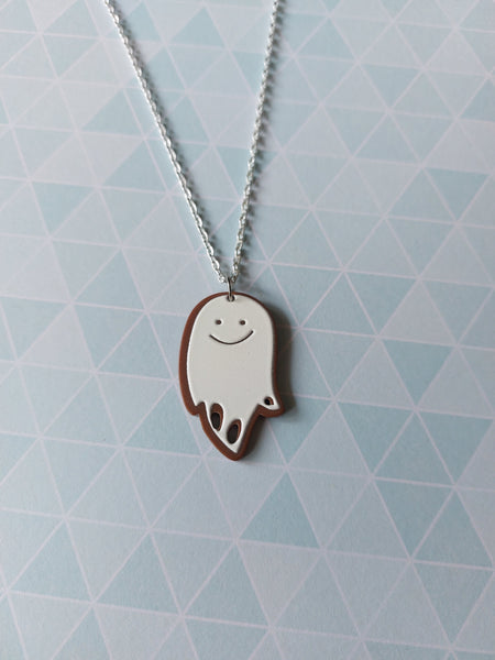 creepmas cookie necklace - ghost 