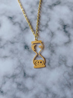 mystical hourglass necklace (gold plated) 