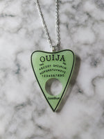 ouija planchette necklace - green 