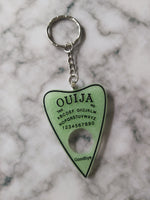 ouija planchette keyring - green