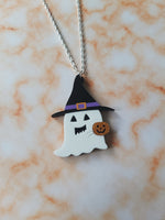 witch ghost necklace