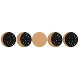 moon phases coaster (set of 5) 