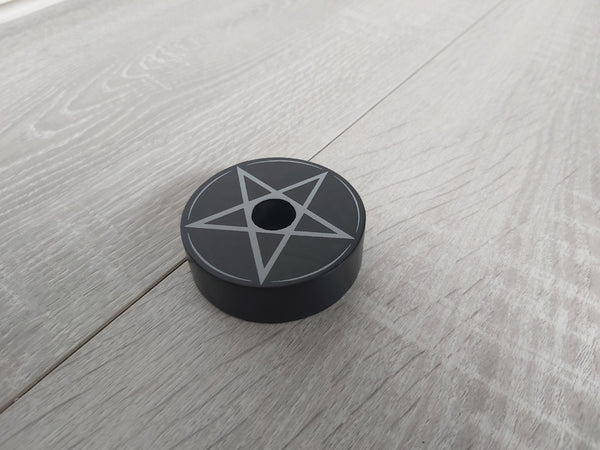 pentagram spell candle holder