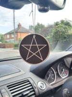 pentagram car air freshener