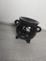 pentagram cauldron oil burner