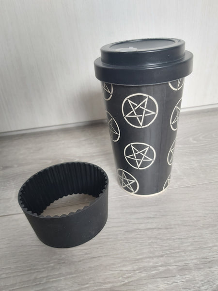 pentagram travel mug 